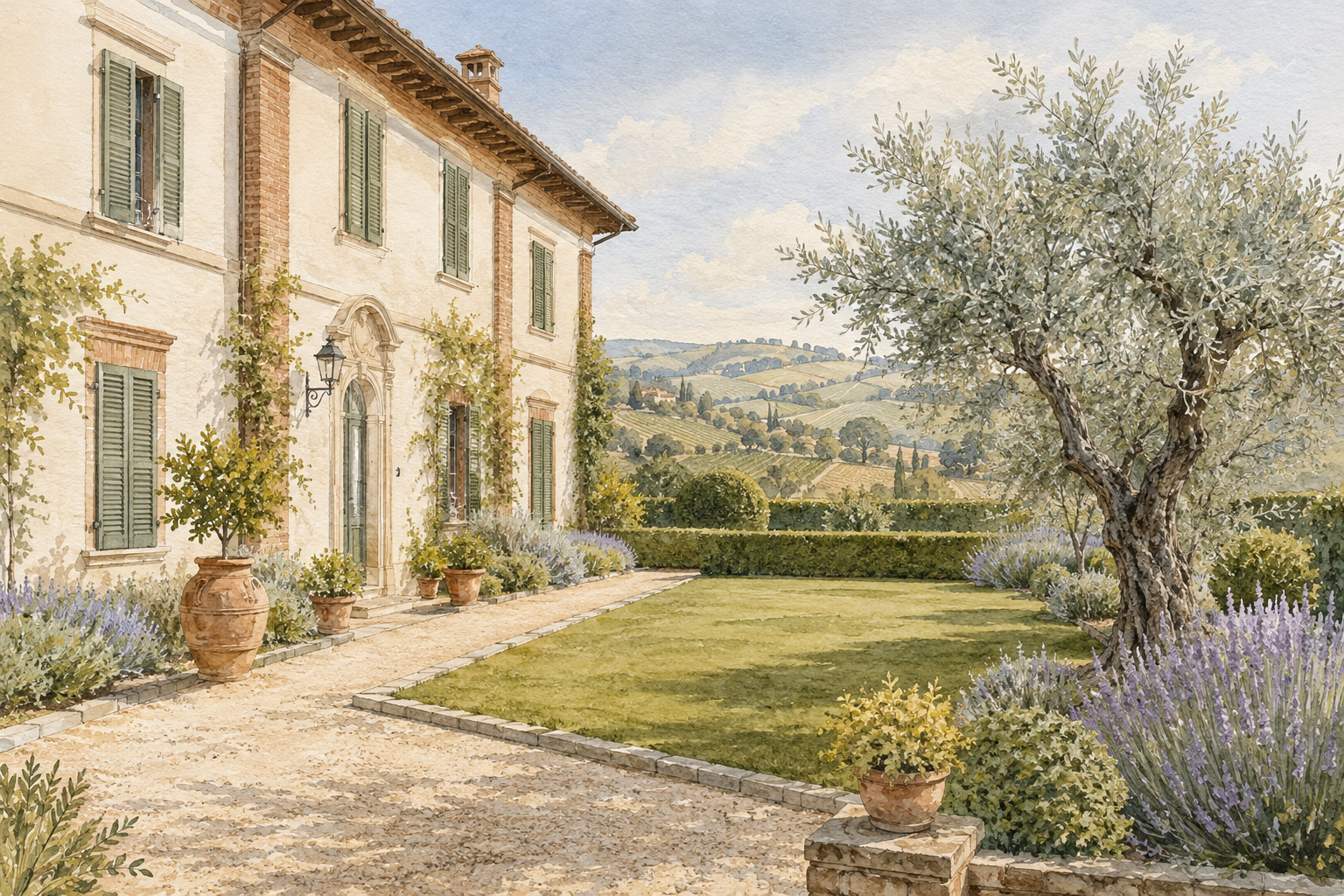 Lateral render of the demonstration property