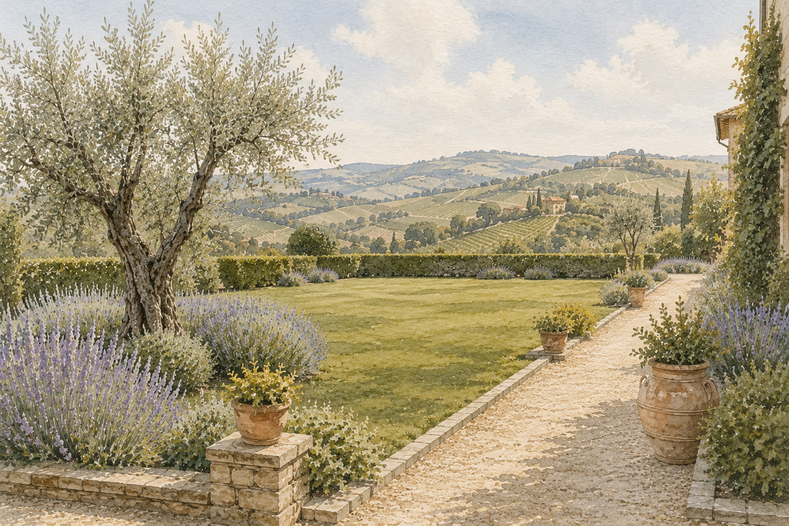 Garden render of the demonstration property