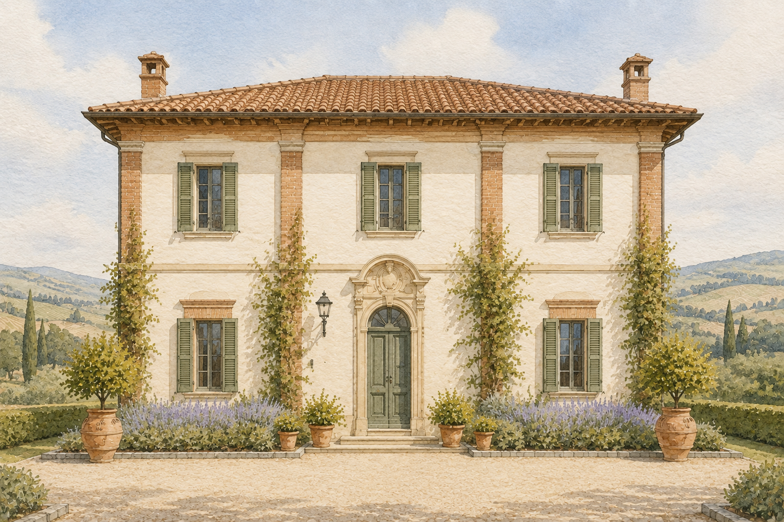 Front render of the demonstration property